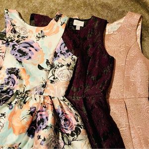 Lot of three girls dresses size 16 kids sizes
